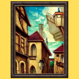 Póster Kingdom Fantasy Digital Art Poster #08