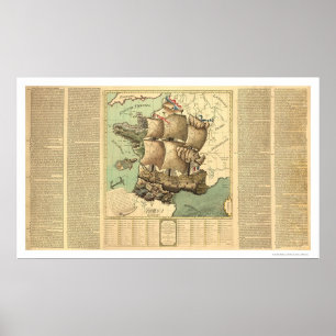 Póster Kingdom of France as a Sailing Ship 1796
