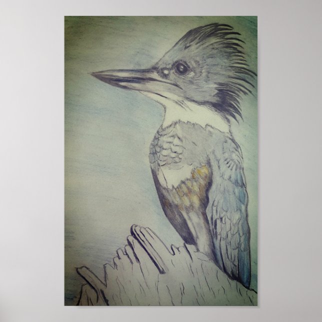 Póster Kingfisher con correa de mano (Frente)