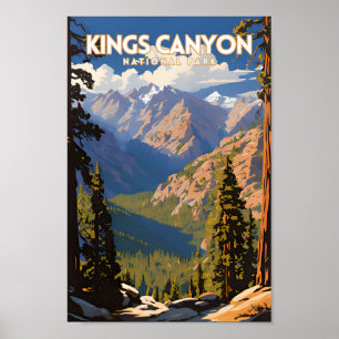 Póster Kings Canyon Parque Nacional Viajes PS