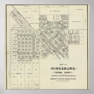 Póster Kingsburg, California
