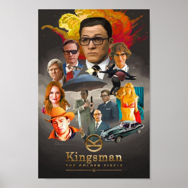 Póster Kingsman: El Círculo Dorado (Frente)