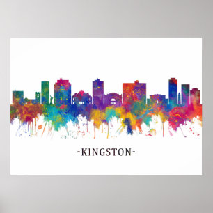 Póster Kingston Jamaica Skyline