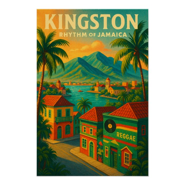 PÓSTER ‘KINGSTON — RITMO DE JAMAICA (Anverso)