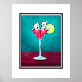Póster KiniArt Cosmopawlitan Westies