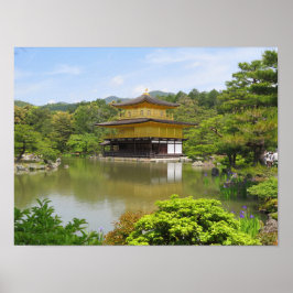 Póster Kinkaku-ji el Templo del Pabellón Dorado Kioto