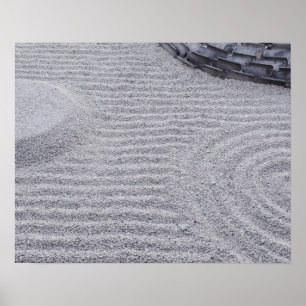 Póster Kioto, templo Kodai-ji, linternas de arena al horn