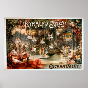 Póster Kiralfy Brothers Enchantment Theatrical Poster