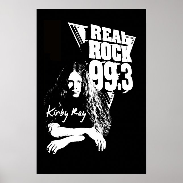 Póster Kirby Ray Poster - Rock Real 99.3 (Frente)