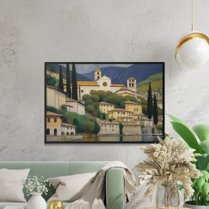 Póster Kirche Cassone Gustav Klimt Painting Serene