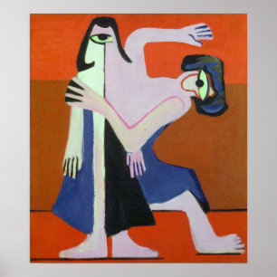 Póster Kirchner - Baile enmascarado 1928