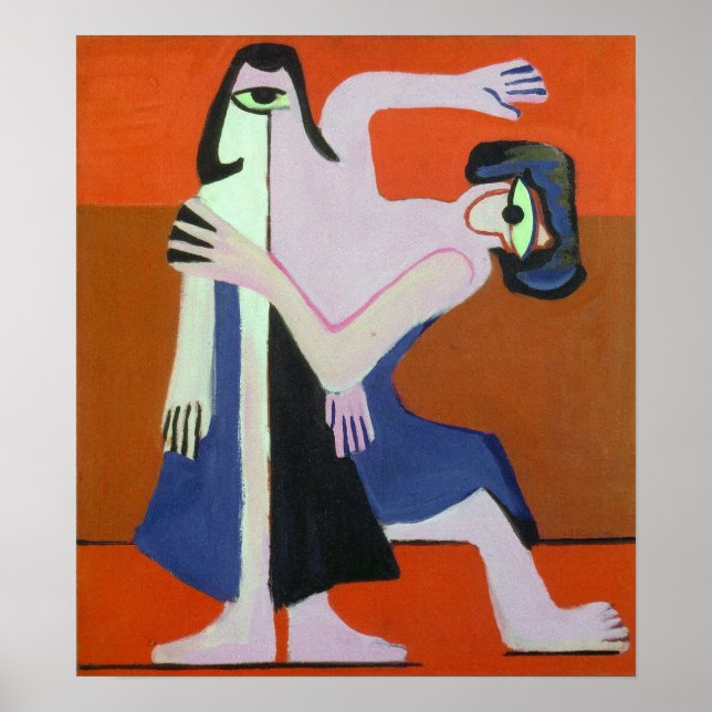 Póster Kirchner - Baile enmascarado 1928 (Frente)