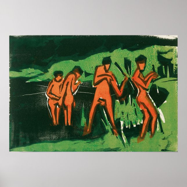 Póster Kirchner - Bañistas (Frente)