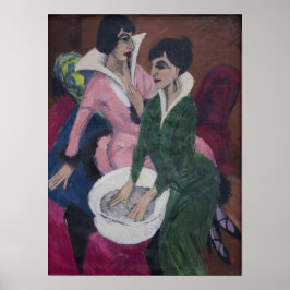 Póster Kirchner - Dos Mujeres Con Lavabo 1913