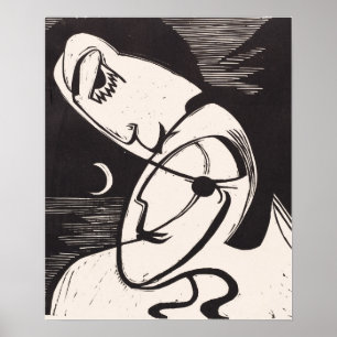 Póster Kirchner - El beso