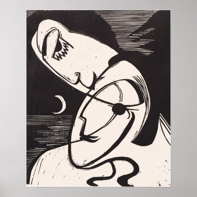 Póster Kirchner - El beso (Frente)