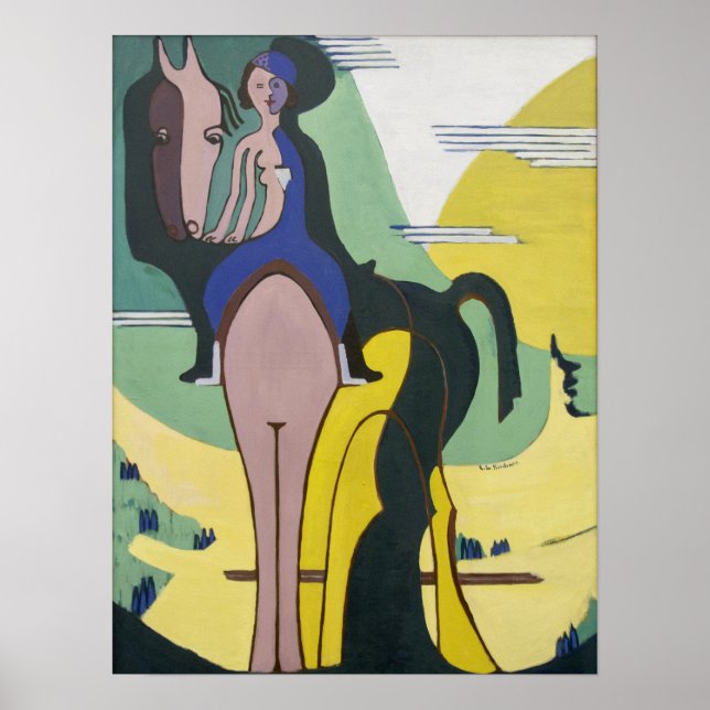 Póster Kirchner - El jinete (Frente)