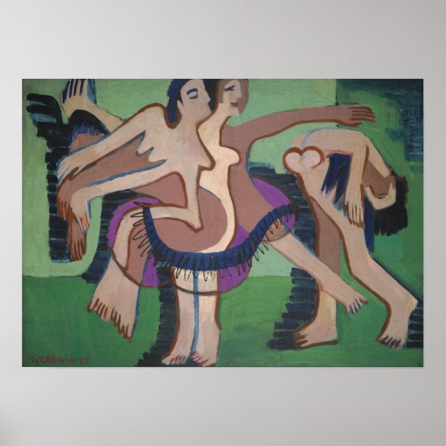 Póster Kirchner - Grupo de danza - Lote (Frente)