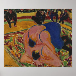 Póster Kirchner - Luchadores En Un Circo