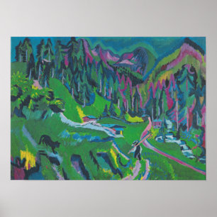 Póster Kirchner - Paisaje Sertigtal