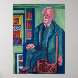 Póster Kirchner - Retrato Dr. Carl Hagemann 1928