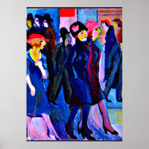 Póster Kirchner - Street Scene, 1926