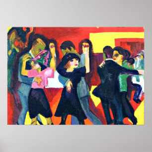 Póster Kirchner - Té de Tango; pintura Ernst Kirchner