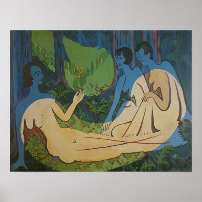 Póster Kirchner - Tres figuras (Frente)