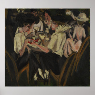 Póster Kirchner - Tres Figuras En El Bosque