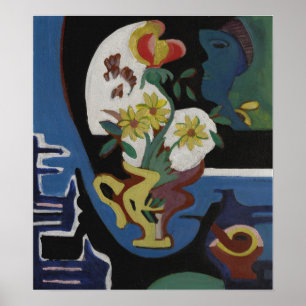 Póster Kirchner - Vida fija con flores