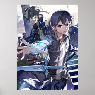 Póster Kirito y Eugeo en la Alicización