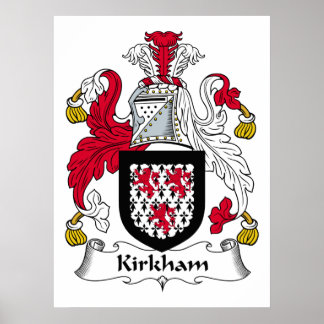 Póster Kirkham Family Crest