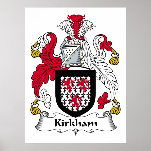 Póster Kirkham Family Crest (Frente)