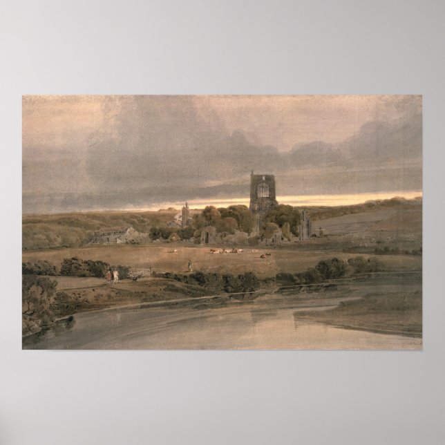 Póster Kirkstall Abbey, Yorkshire - Evening (Frente)