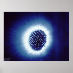 Póster Kirlian Foto de la punta del dedo