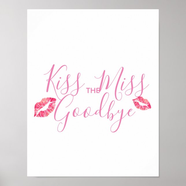 Póster Kiss the miss goodbye game (Frente)