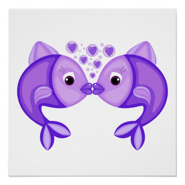 PÓSTER KISSING FISH (Anverso)