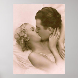 Póster Kissing in Pink