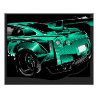 Kit de caja de sintonización verde R35 GTR