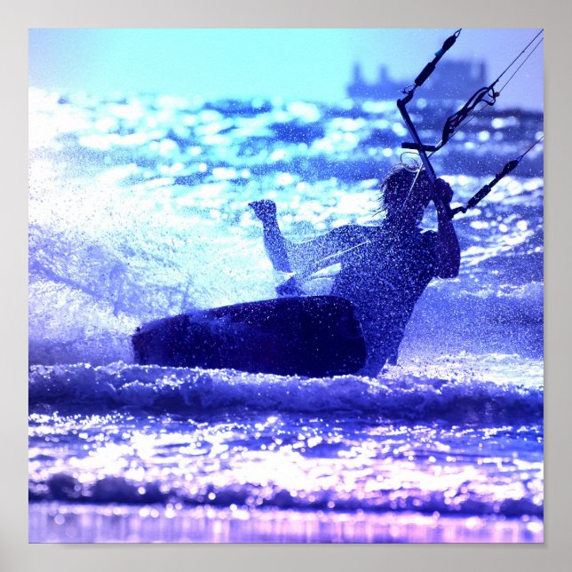 Póster Kite Surfing Poster Print (Frente)