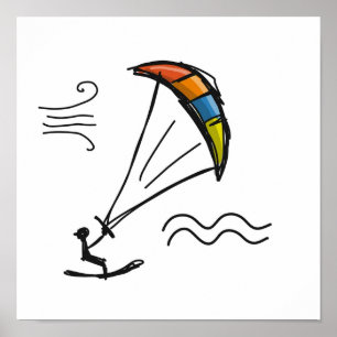 Póster Kiteboarding