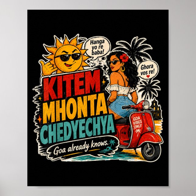Póster Kitem Mhonta Chedyechya Goa Vibes (Frente)