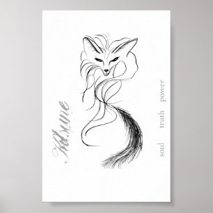 Póster Kitsune - the spirit of the fox