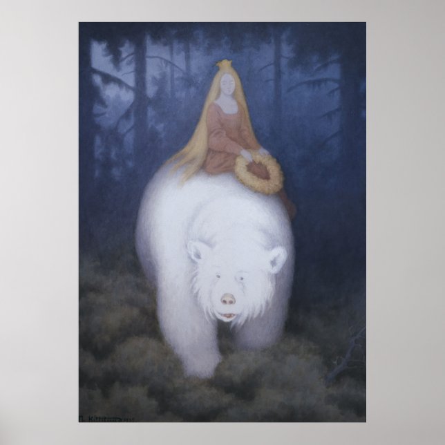 Póster Kittelsen King Valemon El oso blanco CC0818 XL (Frente)
