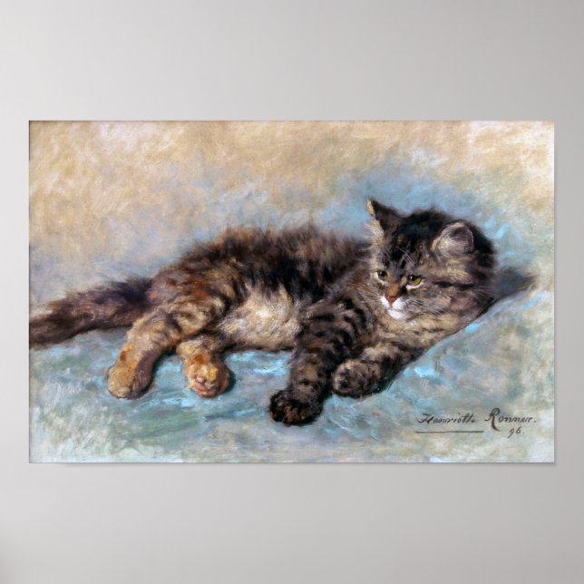 Póster Kitten, Henriette Ronner-Knip (Frente)