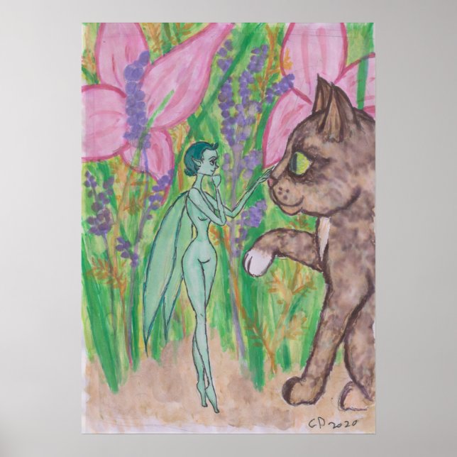 Póster Kitten's New Friend (Frente)