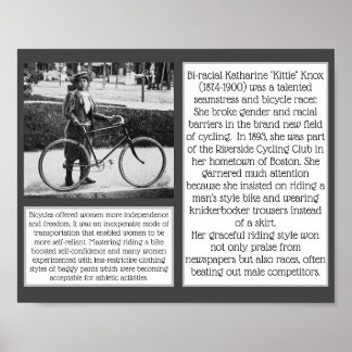Póster Kittie Knox Bicicleta Bicicleta Feminista
