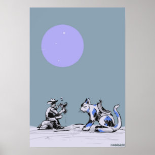 Póster Kitty Cowboy