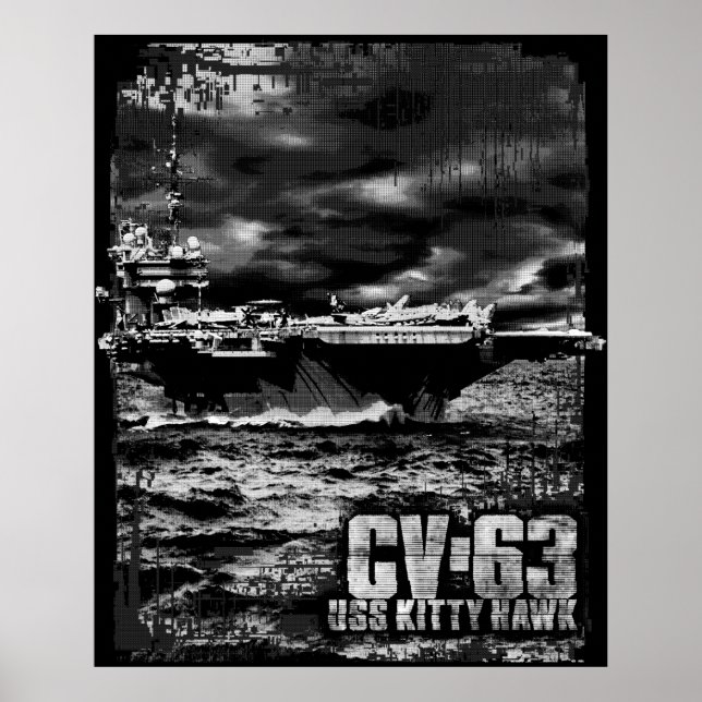 Póster Kitty Hawk, portaaviones (Frente)