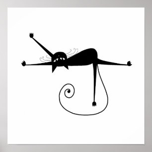 Póster Kitty negro 7
